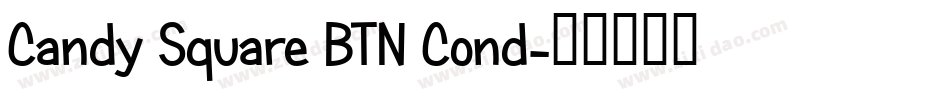 Candy Square BTN Cond字体转换